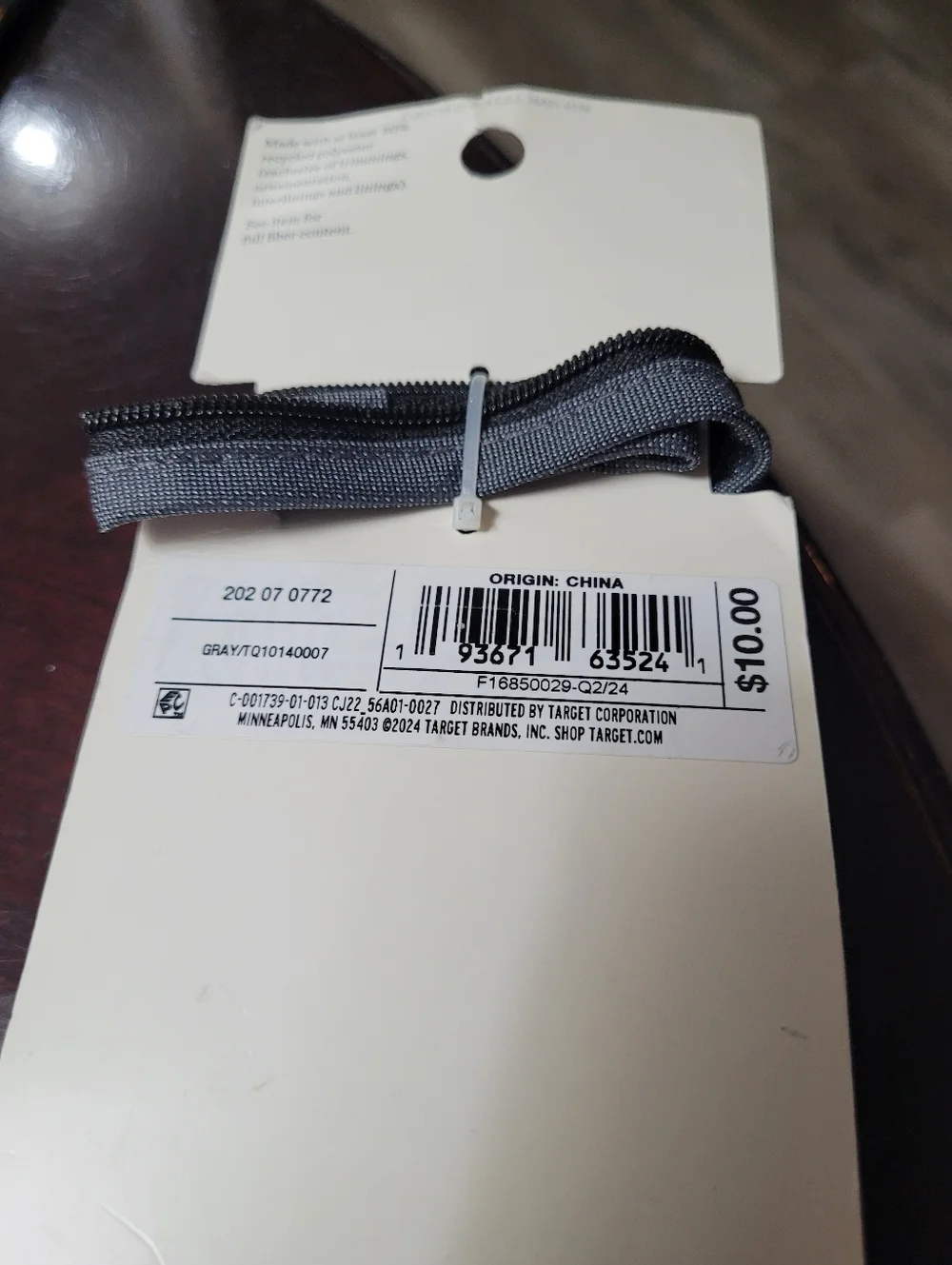 Boy's Gray Cat & Jack Gray Tie Sz S/M